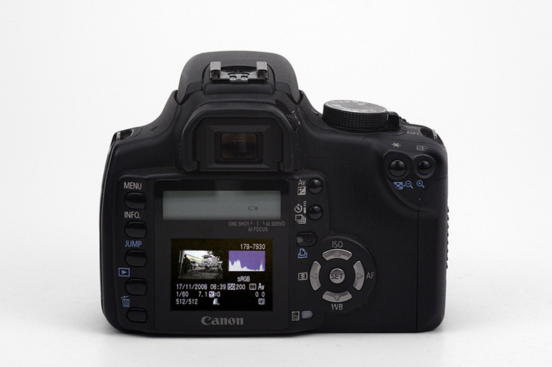 Canon EOS 350D Body Back View