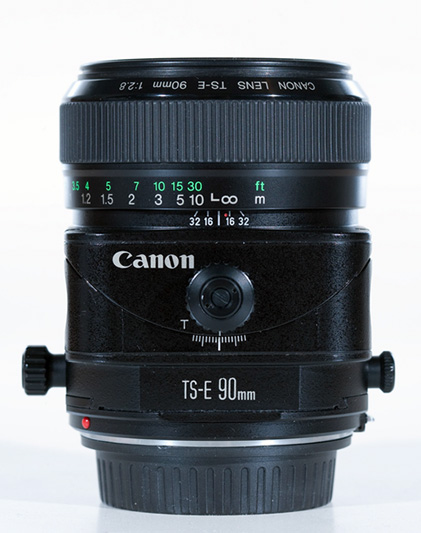 Canon TS-E 90mm F2.8 Side View